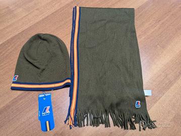 berretto + sciarpa originale K-way nuovi
