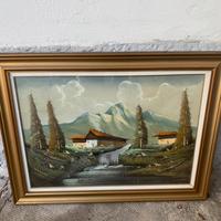 Quadro dipinto a mano (montagna)