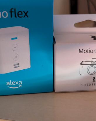 Amazon Echo Flex + Sensore di Movimento Smart 