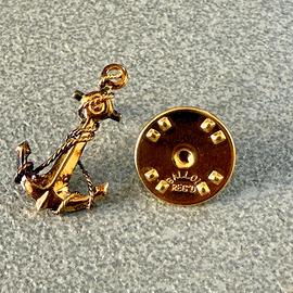 Spilla Vintage '50/'60 Ancora Nautica Ballou Reg's