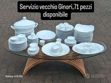 Servizio vecchio Ginori 1735 porcellana bianca