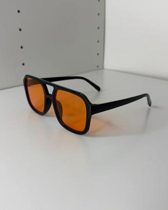 Occhiali da sole Vintage Aviator lenti arancioni
