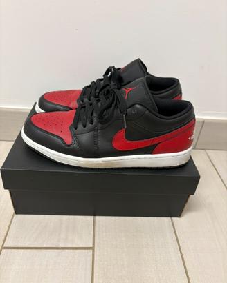 Air jordan 1 low Black/Red n. 44