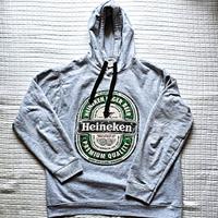 Heineken Felpa Grigia Hoodie Vintage M