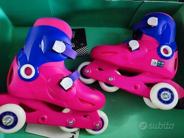 OXELO ROLLER PER BAMBINA CON PROTEZIONI