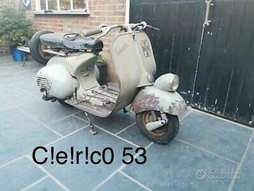 Vespa VM1 1953 Conservata Faro Basso