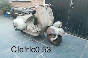 Vespa VM1 1953 Conservata Faro Basso