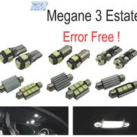 KIT 15 LAMPADE LED INTERNE PER RENAULT MEGANE III 