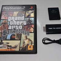 Lotto PS2 GTA Sant'Andreas + HDMI + Memoria