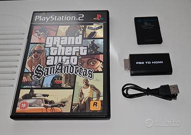 Lotto PS2 GTA Sant'Andreas + HDMI + Memoria