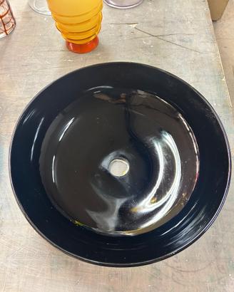 lavabo da appoggio in vetro di Murano