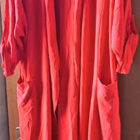 Vestaglia rossa nuova con cartellino taglia unica