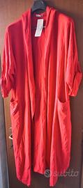 Vestaglia rossa nuova con cartellino taglia unica