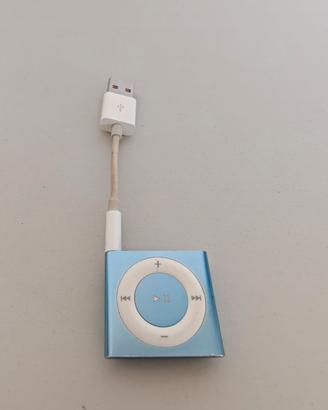 Apple iPod Shuffle 4ª gen azzurro + cavo originale