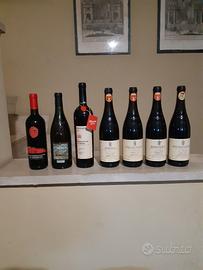 Bottiglie di vini pregiati da collezione vintage