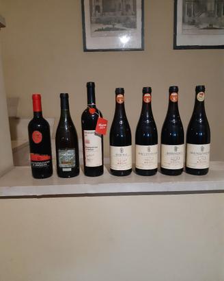 Bottiglie di vini pregiati da collezione vintage