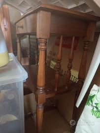 Tavolino comodino legno