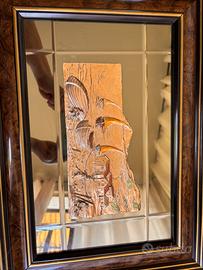 Quadro in argento su specchio