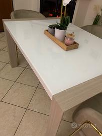 Tavolo WOOD in vetro