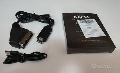 AXFEE Convertitore da Scart a HDMI con Cavi