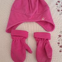 Berretto e guanti bambina tg 5 anni circa