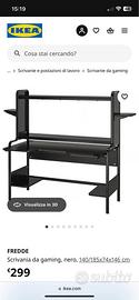 Scrivania gaming FREDDE ikea