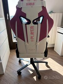 Sedia Gaming Diablo Chairs X-Player - ROSA - NUOVA