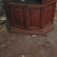 porta televisore  legno massiccio 