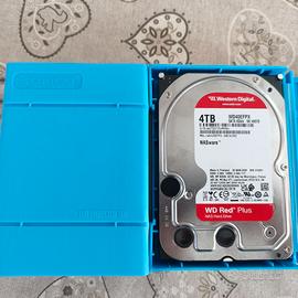 WD Red Plus 4TB NAS HD Interno 3,5" + Custodia pvc