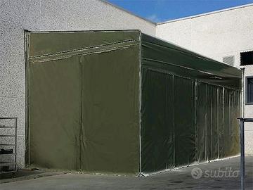 Tettoia estensibile in pvc