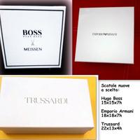 SCATOLE PICCOLE: HUGO BOSS, EMP. ARMANI, TRUSSARDI