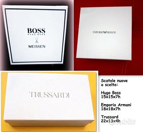SCATOLE PICCOLE: HUGO BOSS, EMP. ARMANI, TRUSSARDI
