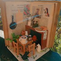 Mini cucina in un libro vintage!
