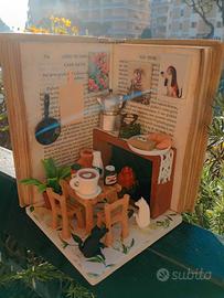 Mini cucina in un libro vintage!