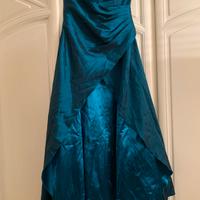 Vestito per cerimonia verde lungo