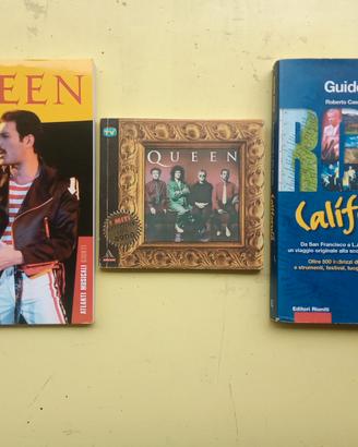 Libri "Queen" e "Guide Rock California"