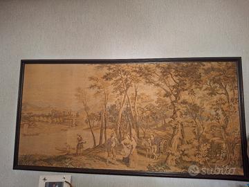 arazzo anni 70  con immagine  della ciociaria