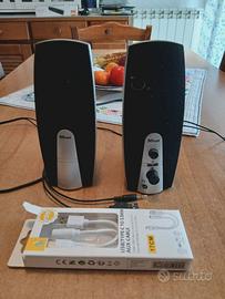 Trust Altoparlanti 2.0 Nero + Cavo USB-C Nuovo