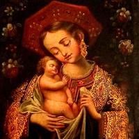 Icona Madonna Fiorentina Rinascimentale