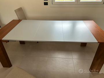Tavolo consolle Calligaris con 4 sedie