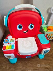 Poltroncina baby Clementoni canta, suona e balla