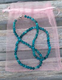 Collana Apatite Blu