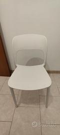 Sedie Bianche Polipropilene impilabili  -  Pz. 4