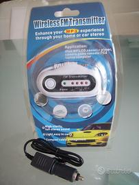 Trasmettitore radio FM Wireless Mp3 autoalimentato