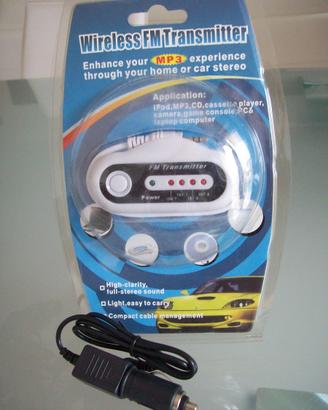 Trasmettitore radio FM Wireless Mp3 autoalimentato