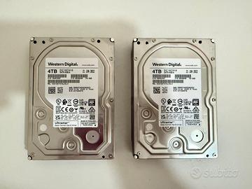 Coppia Hdd WD Ultrastar DC HC310 4tb in garanzia
