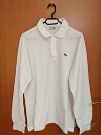 vintage/ lacoste polo bianca uomo / tg S