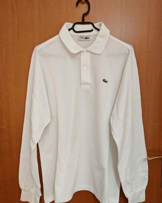 vintage/ lacoste polo bianca uomo / tg S