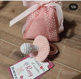 ciuccio bomboniera nascita 