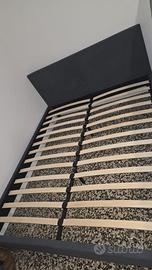 Letto matrimoniale 160x200 NUOVO – velluto grigio